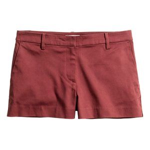 NWT H&M Rust Shorts Satin Cotton Shorts 2 XS